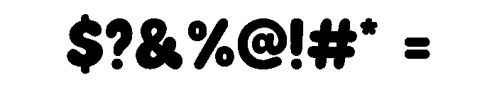 Bubblio Chonkio Font OTHER CHARS