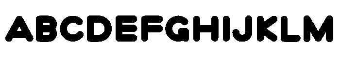 Bubblio Glaze Black Font UPPERCASE