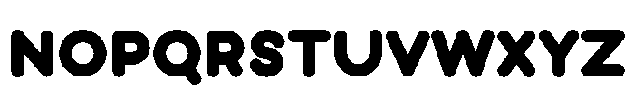 Bubblio Glaze Black Font UPPERCASE