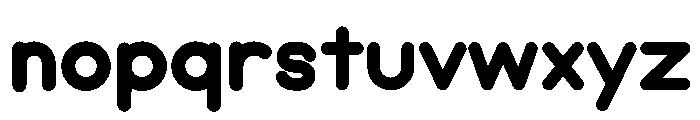 Bubblio Glaze Black Font LOWERCASE
