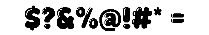 Bubblique Font OTHER CHARS