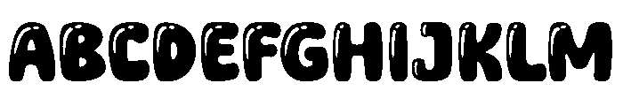 Bubblique Font UPPERCASE