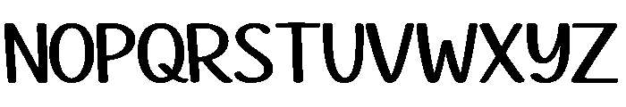 Bubbly Block Font LOWERCASE