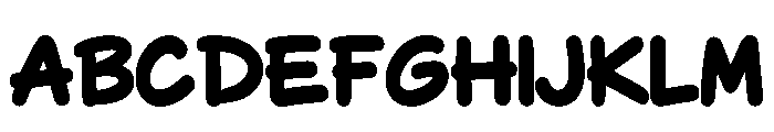Bubbly Comic Regular Font UPPERCASE