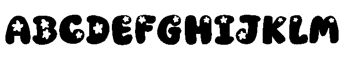 Bubbly Daisy Font UPPERCASE