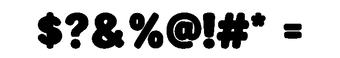 Bubbly Humble Font OTHER CHARS