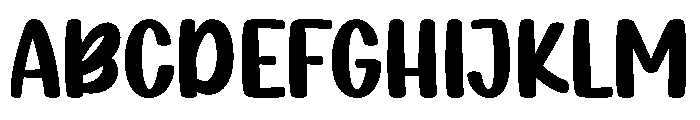 Bubbly Hunky Regular Font UPPERCASE
