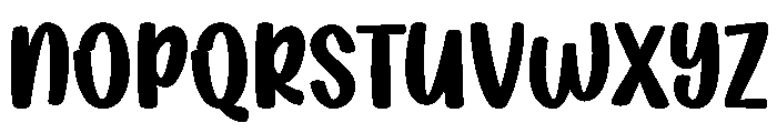 Bubbly Hunky Regular Font UPPERCASE