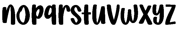 Bubbly Hunky Regular Font LOWERCASE