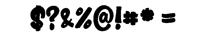 Bubbly Kids Regular Font OTHER CHARS