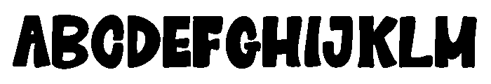 Bubbly Kids Regular Font UPPERCASE