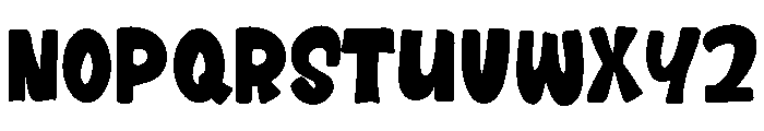 Bubbly Kids Regular Font UPPERCASE