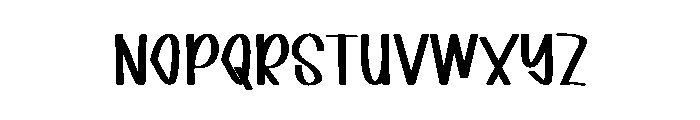 Bubbly Letter Font LOWERCASE