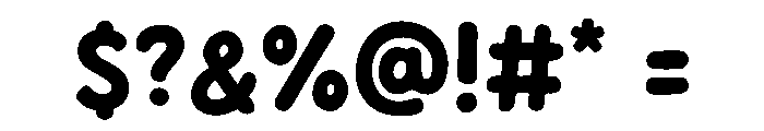 Bubbly Sans Font OTHER CHARS