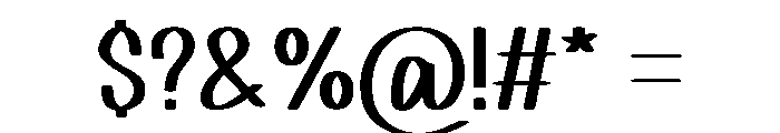 Bubbly Valentine Font OTHER CHARS