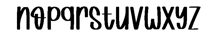 Bubbly Valentine Font LOWERCASE