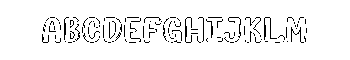 Bubbly Varsity Font UPPERCASE