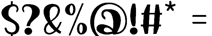 BubblyNotes Font OTHER CHARS
