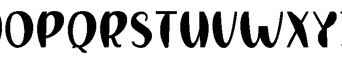 BubblyNotes Font UPPERCASE