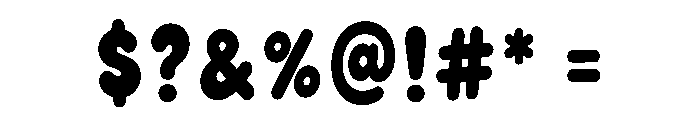 Bubblyne Font OTHER CHARS