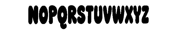 Bubblyne Font UPPERCASE