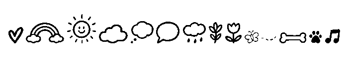 Bubblyo Swash Font LOWERCASE
