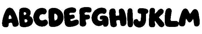 Bubblyo Font UPPERCASE