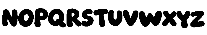 Bubblyo Font UPPERCASE