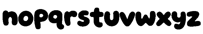 Bubblyo Font LOWERCASE