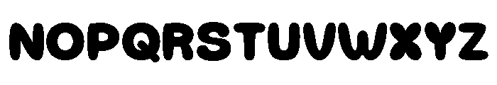 Bubbonic Regular Font UPPERCASE