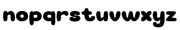 Bubbonic Regular Font LOWERCASE