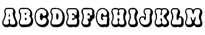 Bubbora Triple Font UPPERCASE