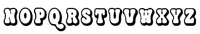 Bubbora Triple Font UPPERCASE