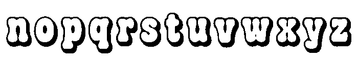 Bubbora Triple Font LOWERCASE