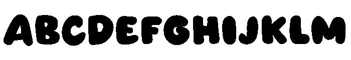 Bubby Hand Font UPPERCASE
