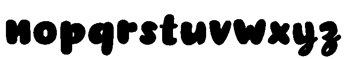 Bubby Hand Font LOWERCASE