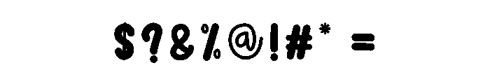 Buble Candy Font OTHER CHARS