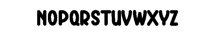 Buble Candy Font UPPERCASE