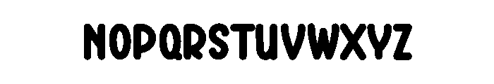 Buble Candy Font LOWERCASE