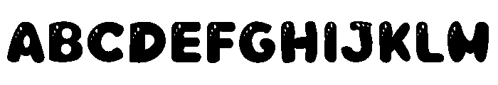 Bublee Font UPPERCASE