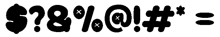 Bublora Regular Font OTHER CHARS