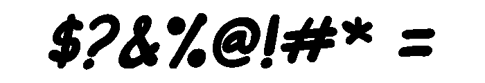 Bubu Notes Italic Font OTHER CHARS