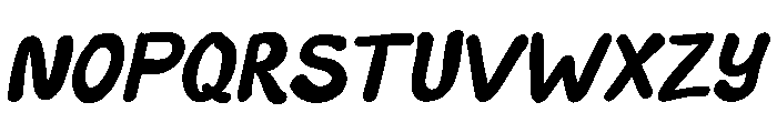 Bubu Notes Italic Font UPPERCASE