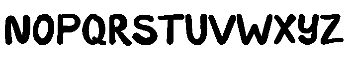 Bubu Notes Regular Font UPPERCASE