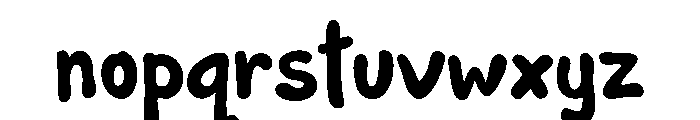 Bubu Notes Font LOWERCASE