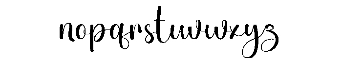 Bubuy Cardigan Font LOWERCASE