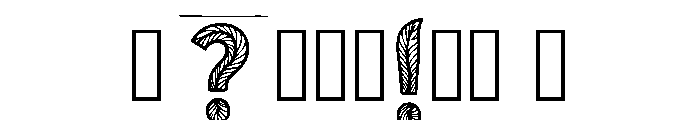 Bucha Regular Font OTHER CHARS