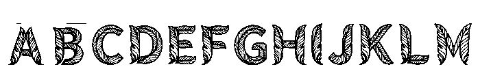 Bucha Regular Font UPPERCASE