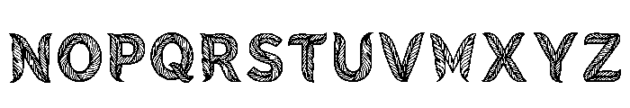 Bucha Regular Font UPPERCASE