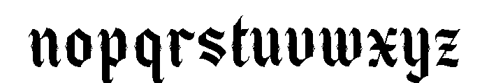 Bucheri Regular Font LOWERCASE